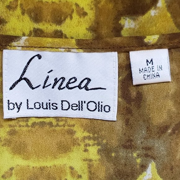 Linea Tie Dye Printed Pullover Blouse Top With Tassel Ties NWOT Size M - Picture 9 of 11